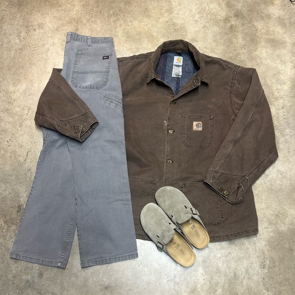 Carhartt Other - Vintage Brown Detroit Distressed Carhartt Jacket